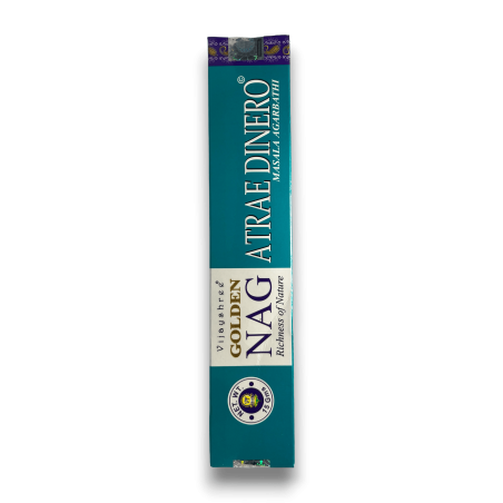 L’encens attire l’argent GOLDEN NAG Attract Money Masala Agarbathi - 1 paquet de 15gr.