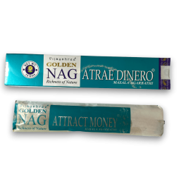 Attract Money Incense GOLDEN NAG Attract Money Masala Agarbathi - 1 pack of 15gr.