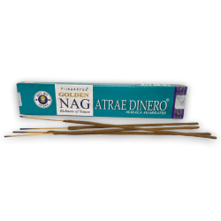 Attract Money Incense GOLDEN NAG Attract Money Masala Agarbathi - 1 förpackning om 15gr.