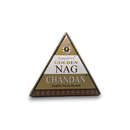 GOLDEN NAG Chandan 逆流コーン - ブラックフロー香コーン - 10 個