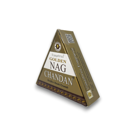 GOLDEN NAG Chandan Backflow Cones - Blackflow rökelsekottar - 10 kottar