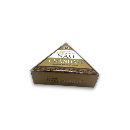 GOLDEN NAG Chandan Backflow Cones - Blackflow rökelsekottar - 10 kottar
