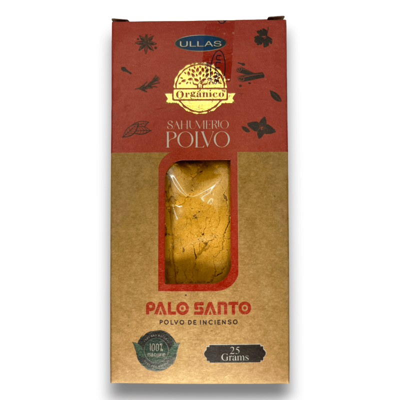 Palo Santo Incense Powder ULLAS - 25 grams-ORGANIC INCENSE ULLAS-HOSTENATURA