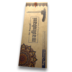 Corda de incenso Nag Champa Madhubani Sri Sugandhi - Corda de incenso com suporte - Qualidade Premium