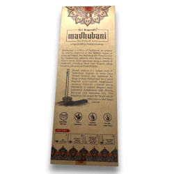 Corda de incenso Nag Champa Madhubani Sri Sugandhi - Corda de incenso com suporte - Qualidade Premium