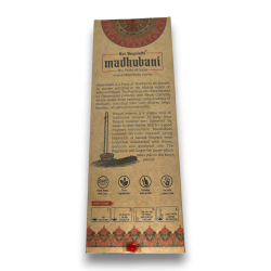 Gokulam Madhubani Sri Sugandhi Pink Incense Rope - Incense Rope with Stand - Premium Quality