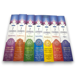 Seven Chakras Incense ULLAS 7 Chakras - 5 intsentsu-makilen 7 pakete