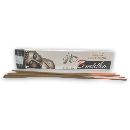 Incenso Golden Buddha Fragrância GOLDEN Vijayshree - 1 Caixa de 15gr.