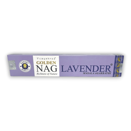 Tămâie de lavandă GOLDEN NAG Parfum de lavandă Vijayshree - 1 cutie de 15gr.