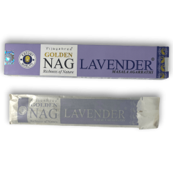 Incenso alla lavanda GOLDEN NAG Fragranza alla lavanda Vijayshree - 1 Scatola da 15gr.