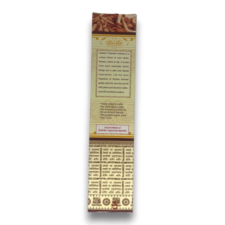 Goloka Chandan Masala Sandelträ Rökelse - 1 låda med 15gr.