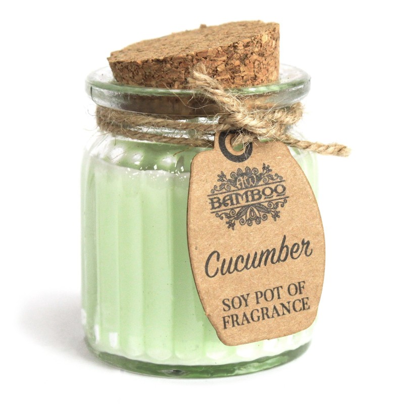 Soy Wax Candle Jar - Cucumber-SOY WAX CANDLES-HOSTENATURA