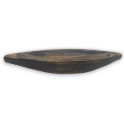 HOSTENATURA Handgefertigter Kanu-Räucherstäbchenhalter aus Teakholz – 26,5 x 5,5 x 3,5 cm