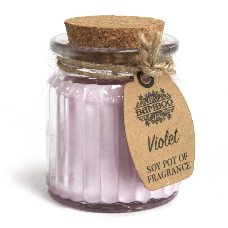 Soy Wax Candle Jar - Violet-SOY WAX CANDLES-HOSTENATURA