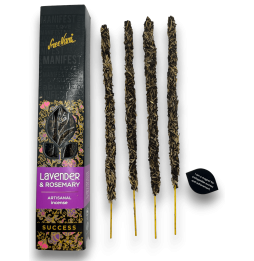 Lavender and Rosemary Success Incense Manifest Sree Vani Lavander & Rosemary Success - Artisan Incense - 4 sticks
