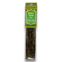 MOTHER EARTH Amogh White Sage Natural Organic White Sage Incense - 1 Pack of 8 sticks