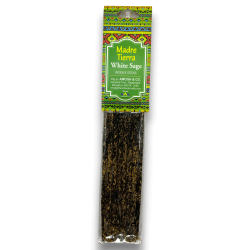 MOTHER EARTH Amogh White Sage Natural Organic White Sage Incense - 1 Pack of 8 sticks