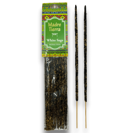 MOTHER EARTH Amogh White Sage Natural Organic White Sage Incense - 1 Pack of 8 sticks