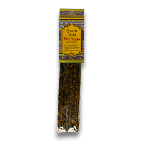 MÃE TERRA Amogh Natural Orgânico Palo Santo Incenso - 1 pacote de 8 palitos