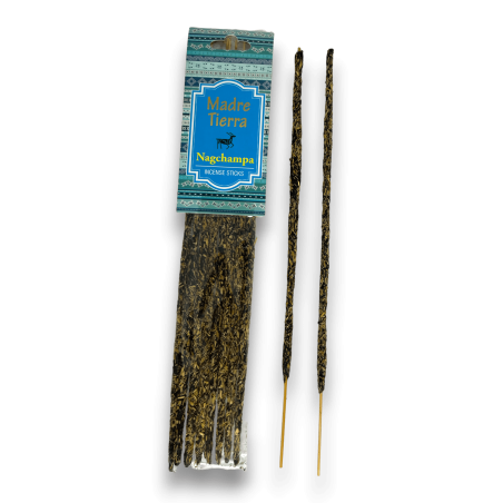 Incienso Nagchampa Orgánico Natural MADRE TIERRA Amogh - 1 Paquete de 8 barritas