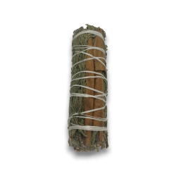 Bundle of White Sage, Cedar and Cinnamon Smudge Made in Mexico - Bundle of Grass 10cm