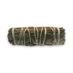 Bundle of White Sage, Cedar and Cinnamon Smudge Made in Mexico - Bundle of Grass 10cm