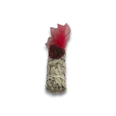 Atado de Salvia Blanca y Clavo Smudge Made in México - Atado de Hierba 10cm