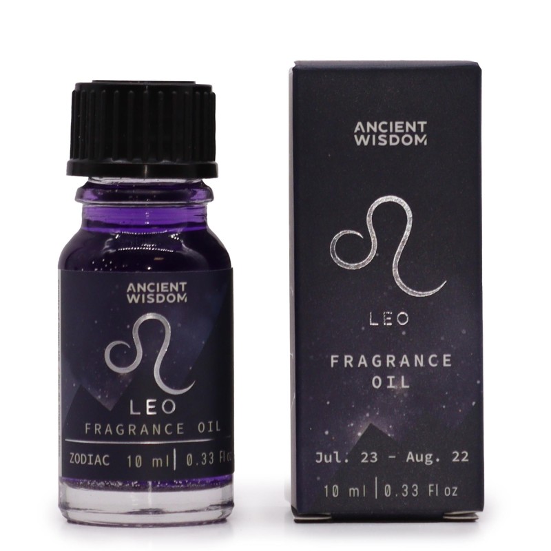 Huile parfumée Élément Feu Zodiac Leo - 10ml Ancient Wisdom-HUILES PARFUMÉES ZODIAQUE-HOSTENATURA