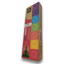 Seven Chakras AROMA 7 Chakras Kit - Incense Sticks and 7 Eco Handmade Activated Smoking Bombs