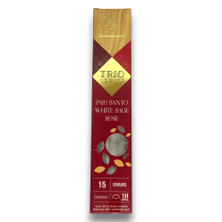 AROMA Trio Encens Palo Santo, Sauge Blanche et Rose - Série Trio 1 boite 15gr.