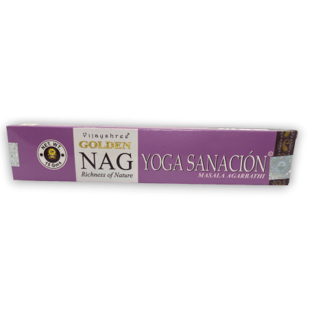 Incienso Yoga Sanación GOLDEN NAG Yoga Healing Vijayshree Fragance - 1 Cajetilla de 15gr.
