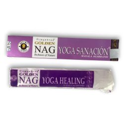 Incienso curativo de yoga GOLDEN NAG Fragancia Vijayshree curativa de ioga - 1 caixa de 15 gr.