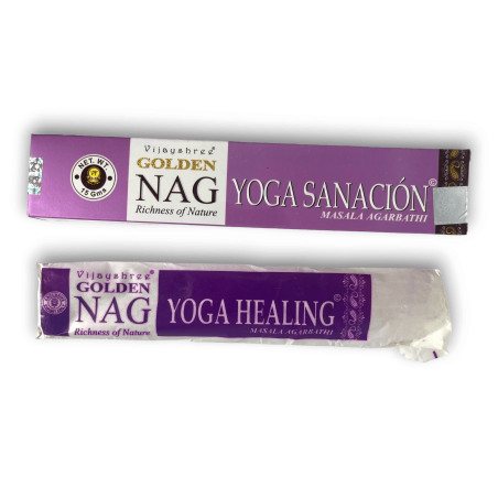بخور اليوغا العلاجي GOLDEN NAG Yoga Healing Vijayshree Fragrance - 1 صندوق من 15 جرام.