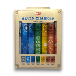 Conjunto de incenso HEM 7 Chakras Seven Chakras - 7 pacotes de 20 bastões