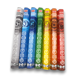 Conjunto de incenso HEM 7 Chakras Seven Chakras - 7 pacotes de 20 bastões