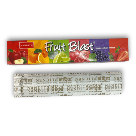 Encens Nandita Fruit Blast - Premium Massala Incense 1 paquet de 15gr.