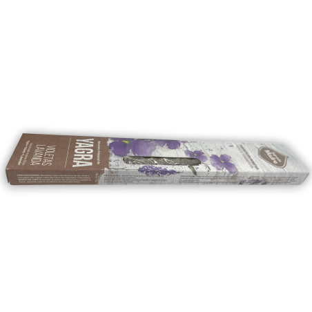Incienso Yagra Violetas Lavanda Sagrada Madre Sahumerio Artesanal