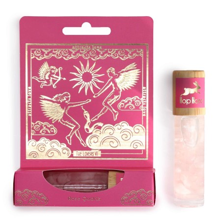 Roll On Hop Hare de Tarot Los Amantes Cuarzo Rosa - Aceites Esenciales