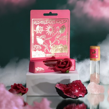 Roll On Hop Hare de Tarot Los Amantes Cuarzo Rosa - Aceites Esenciales