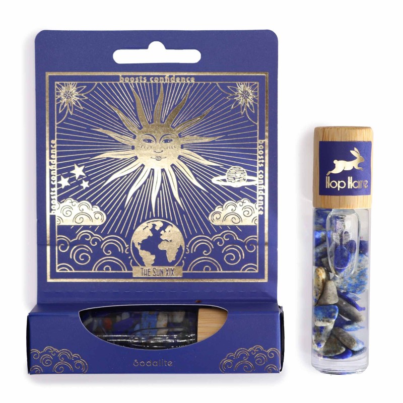 Roll On Hop Hare of Tarot The Sun Sodalite - Aceites esenciais-ROLL ON HOP ACEITES ESENCIAIS DE LEBRE CON MINERAIS-HOSTENATURA