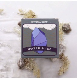 Savon élémentaire en cristal d’élément d’eau - Savon avec minéral à l’intérieur