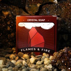 Fire Element Elemental Glass Soap - Soap with Mineral Inside