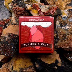 Fire Element Elemental Glass Soap - Soap with Mineral Inside