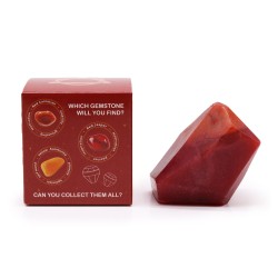 Fire Element Elemental Glass Soap - Soap with Mineral Inside