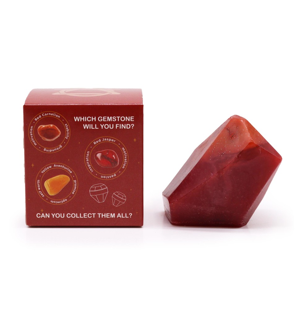 Savon élémentaire en cristal Fire Element - Savon avec minéral à l’intérieur