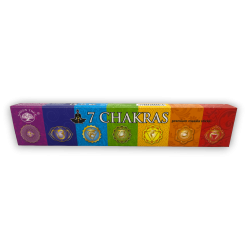 7 Chakras Green Tree Incense - Premium Masala Sticks - 1 pack of 15gr.