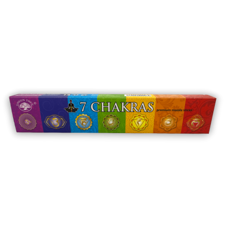 Encens Arbre Vert 7 Chakras - Premium Masala Sticks - 1 sachet de 15gr.