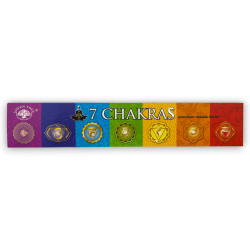 Encens Arbre Vert 7 Chakras - Premium Masala Sticks - 1 sachet de 15gr.