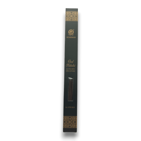 Incienso Oud Mukhallat Sudarshan Luxury Incense - 16 barritas