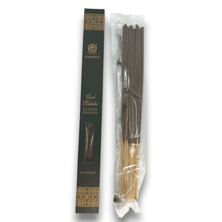 Incienso Oud Mukhallat Sudarshan Luxury Incense - 16 barritas